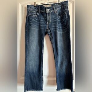 BKE Stella Dark Blue Cropped Jeans
